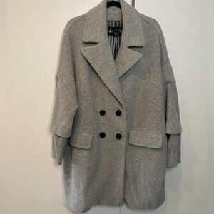 Marc By Marc Jacobs Gray Pea Coat